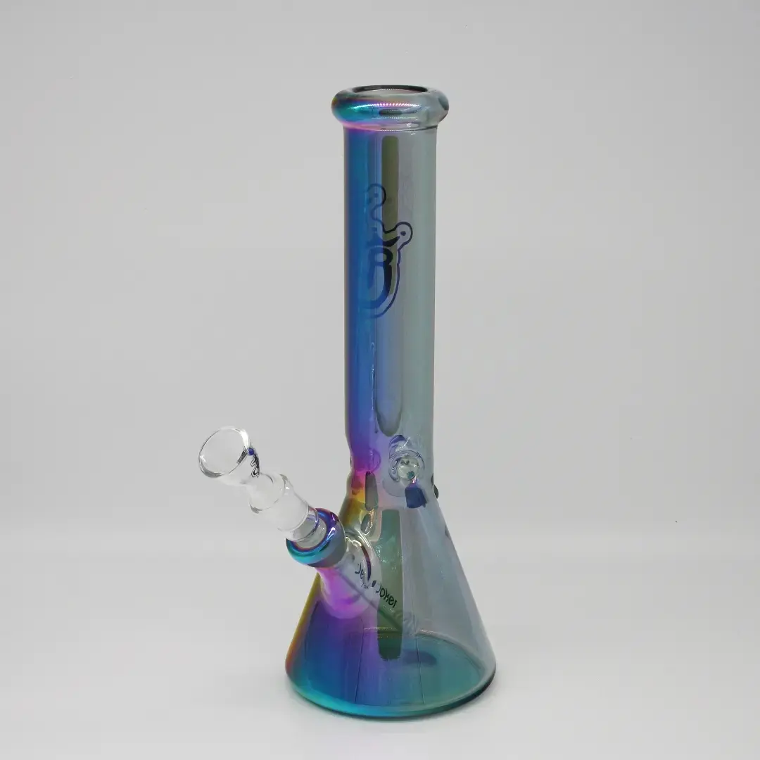 Glasbong mit Regenbogen-Schimmer